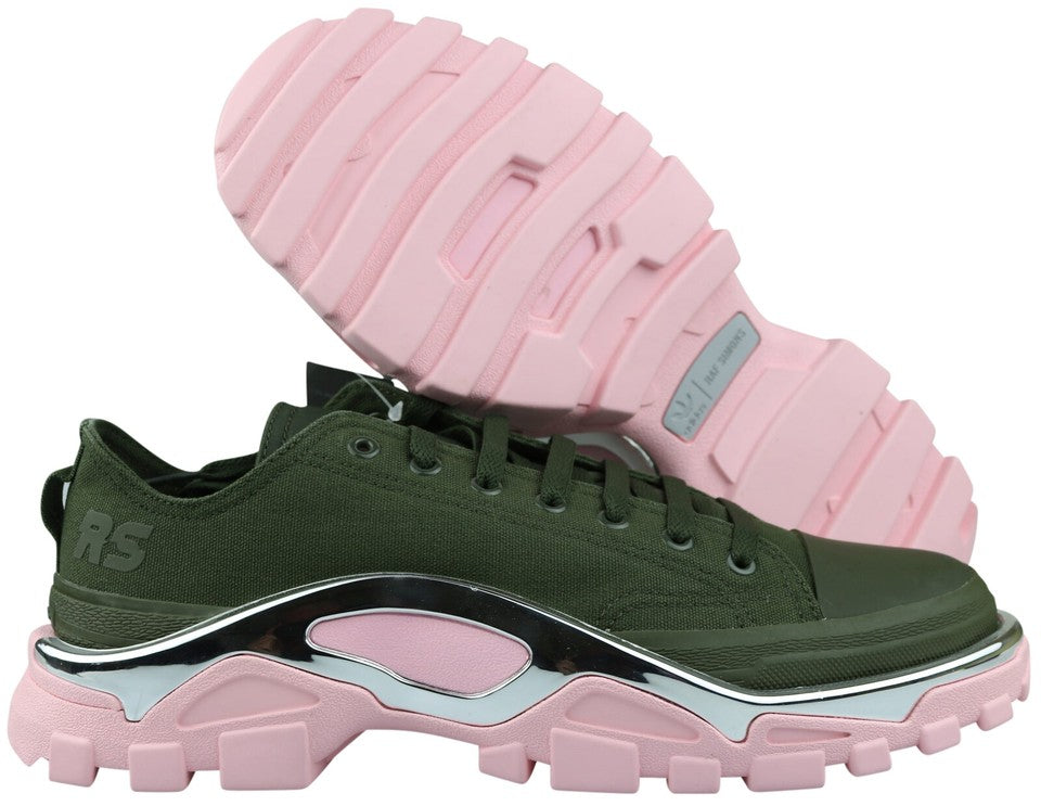 Adidas by Raf Simons Detroit Runner RS Sneaker Turnschuhe olive rosa F34244 NEU